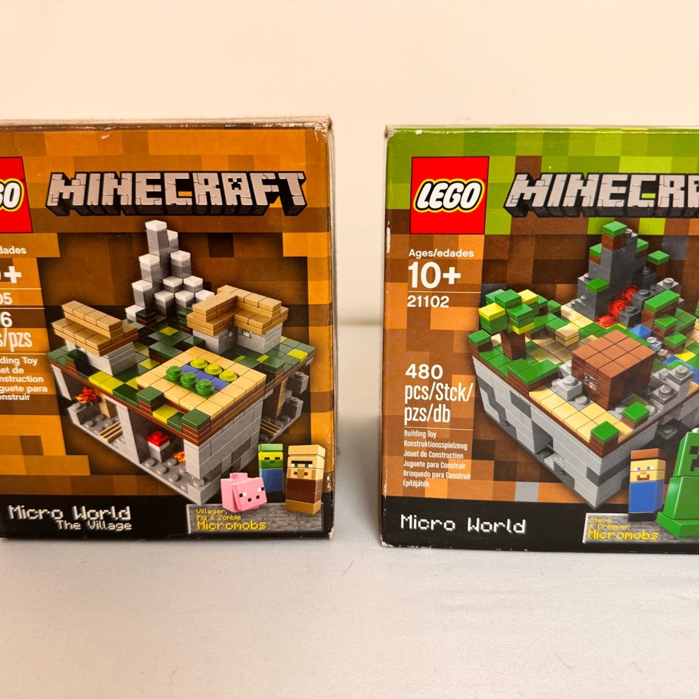 LEGO Minecraft Micro World Set - 21105 and 21102 - FREE SHIPPING